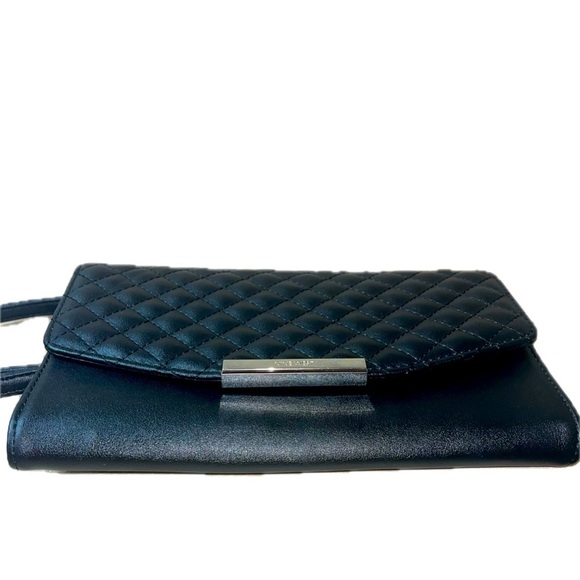 Nine West Black Quilted Faux
Leather Crossbody Purse - Picture 10 of 13